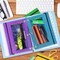 Pencil Pouch for 3 Ring Binder, Bulk 60 Pack 3-Holes Zipper Pencil Pouches in Assorted Colors, Sturdy and Durable Cloth Pencil Holder with Clear Window for Office School College Supplies (60)